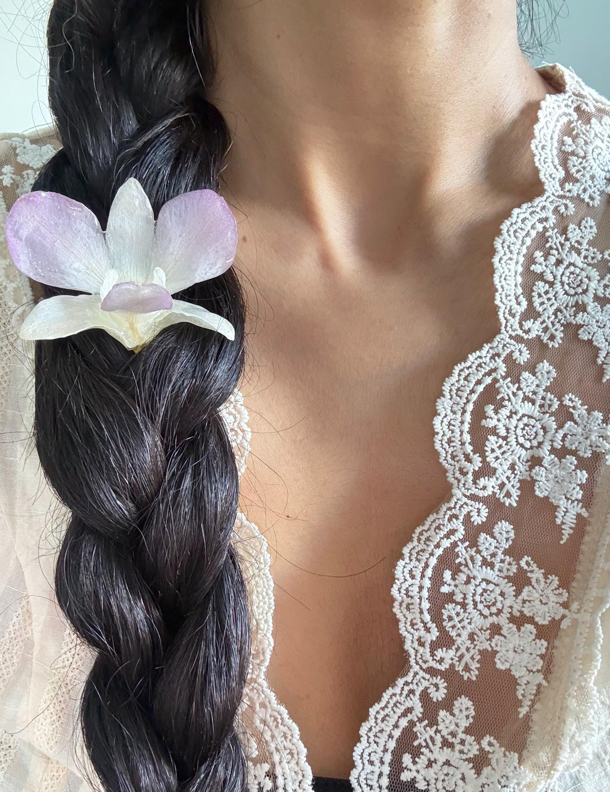 Preserved Orchid Hairpin, Bridal Hairpins, Real Orchid Hair Clips
