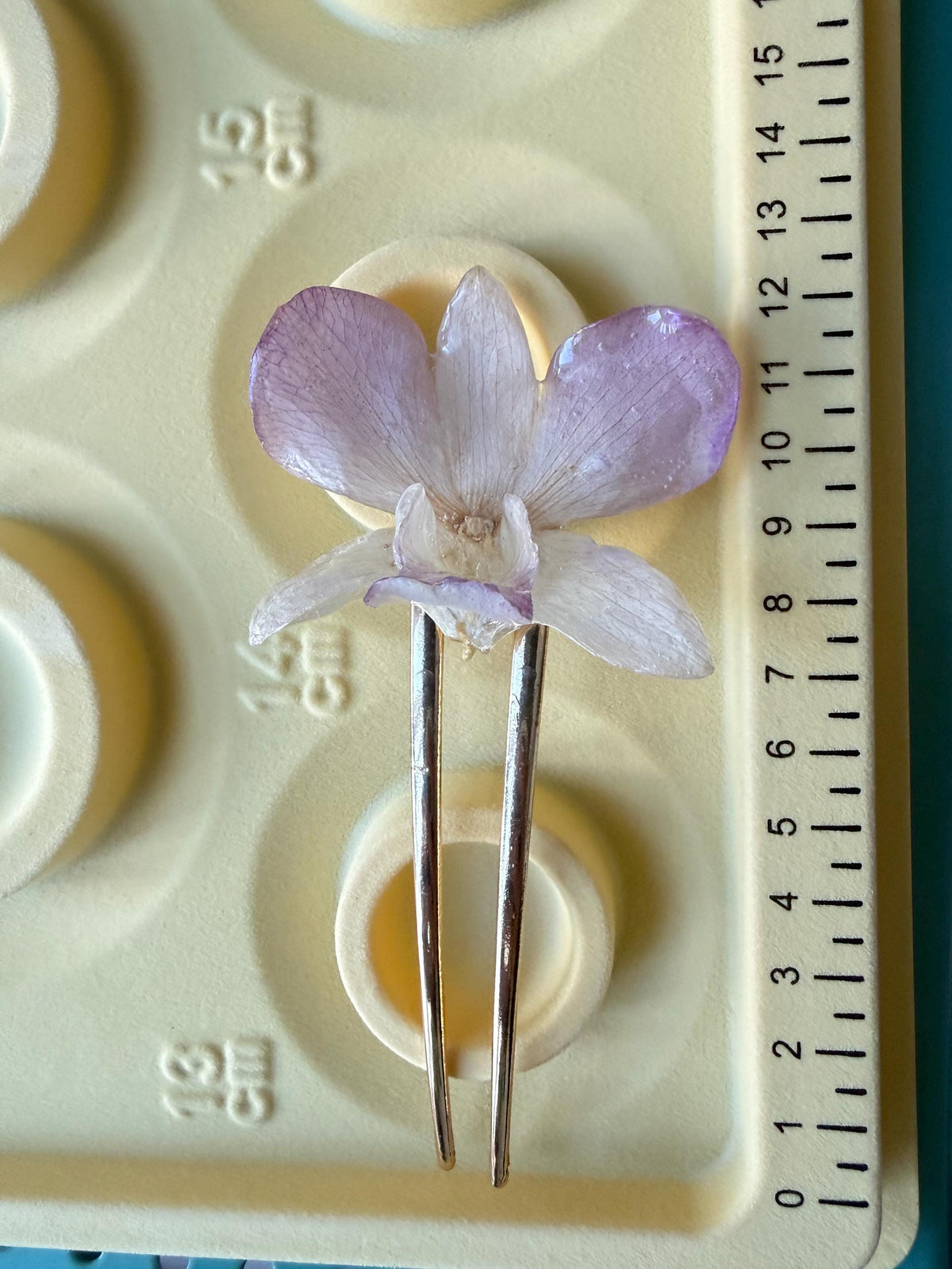 Preserved Orchid Hairpin, Bridal Hairpins, Real Orchid Hair Clips