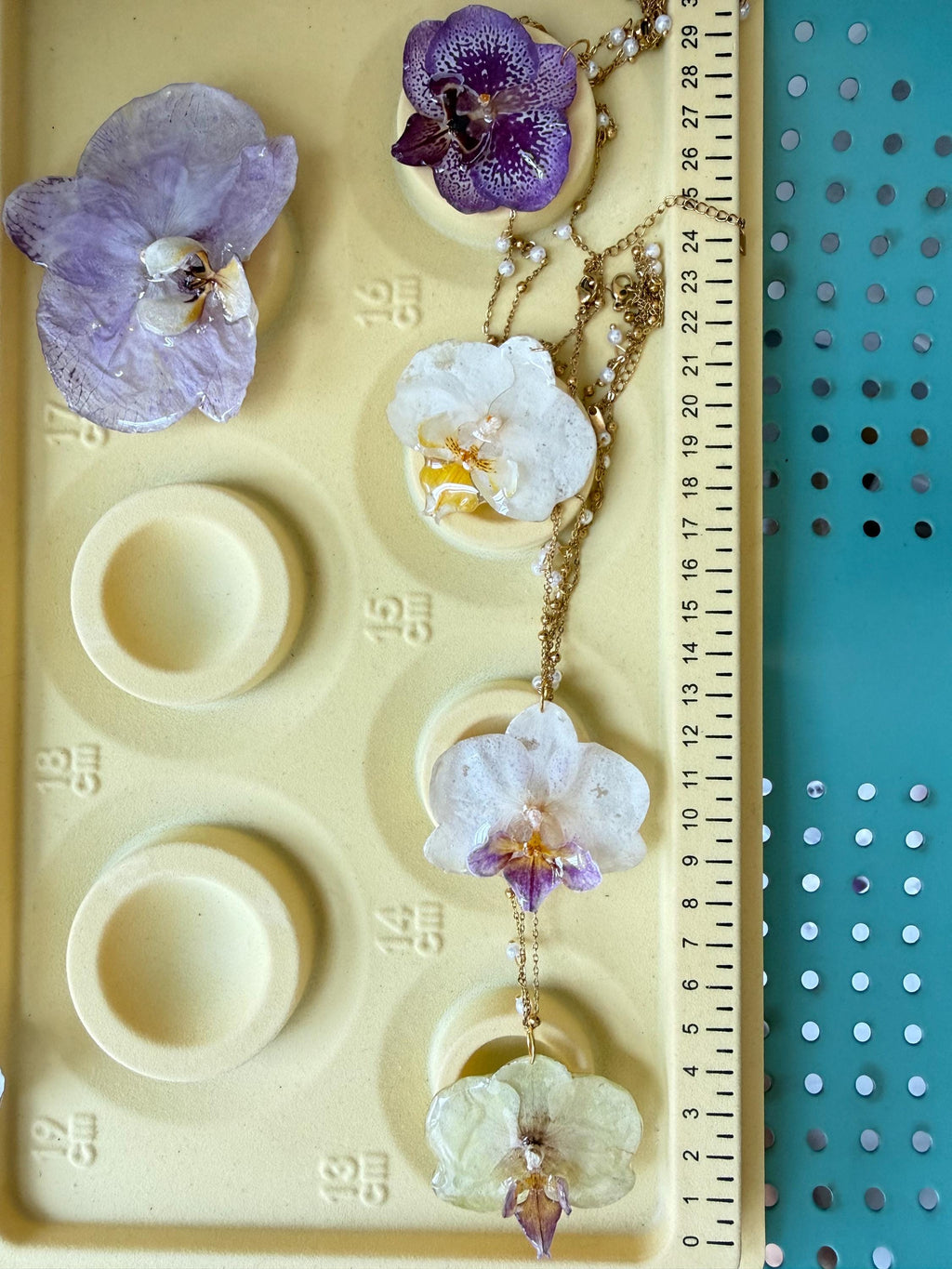 Handmade Real Orchid Necklace | Botanical Couture Jewellery